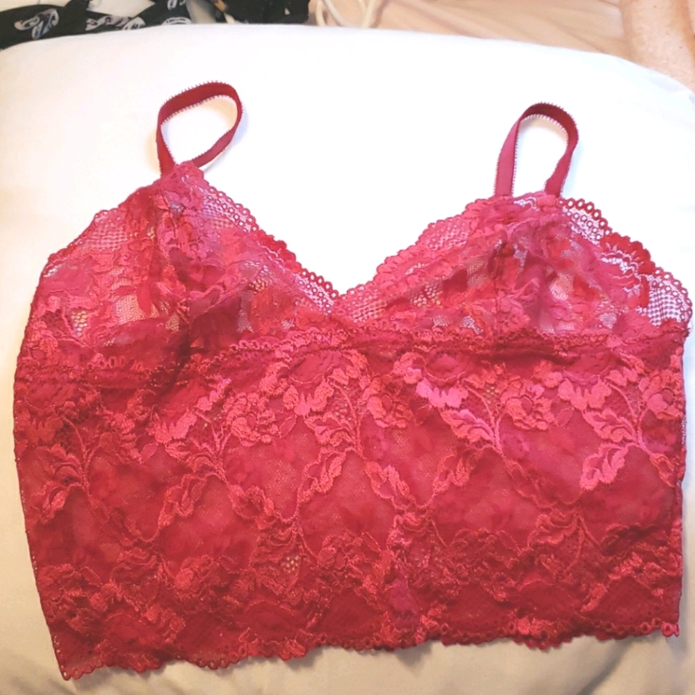 Victoria secret Red Lace Cami size L